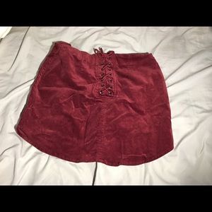 Forever 21 maroon skirt